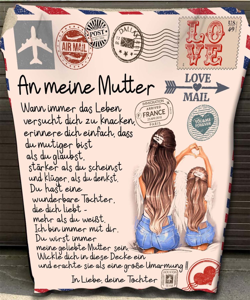"An meine Mutter" Decke - Postkarte - Gift of Giving DE