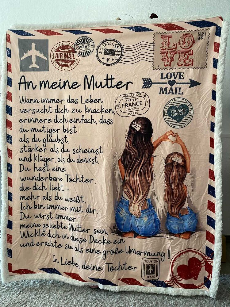 "An meine Mutter" Decke - Postkarte - Gift of Giving DE
