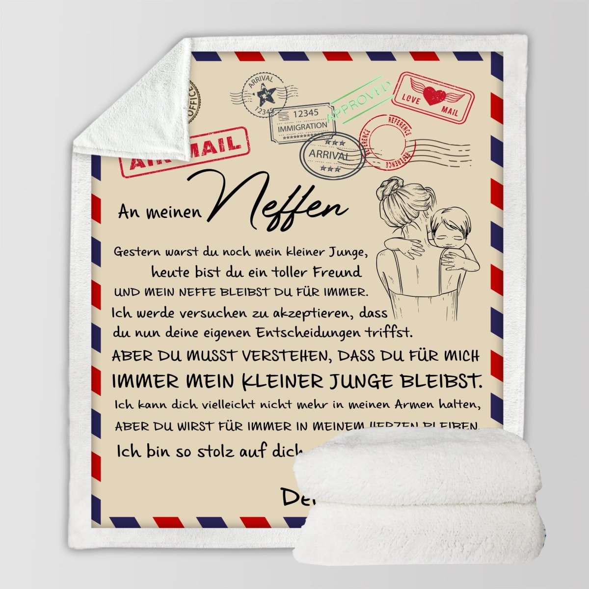 "An meine Neffen" Decke - Postkarte - Gift of Giving DE