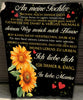 "An meine Tochter" Decke - Sonnenblume - Gift of Giving DE
