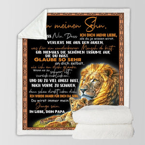 "An meinen Sohn" Decke - Lion - Gift of Giving DE
