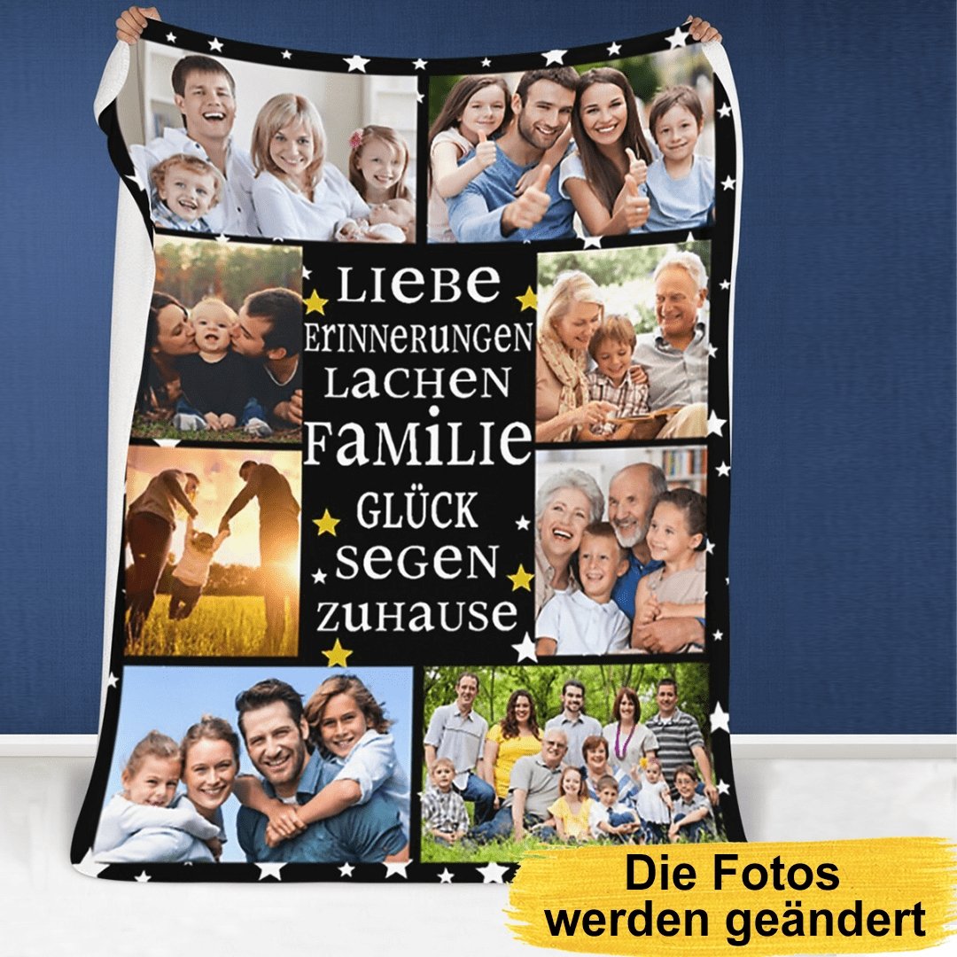Individuelle Familienfoto-Decke - Gift of Giving DE